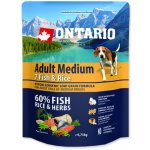 Ontario Adult Medium 7 Fish & Rice 2,25 kg – Hledejceny.cz