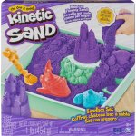 Spin Master Kinetic sand Fialový 450g tekutý písek s podložkou a nástroji – Sleviste.cz