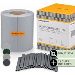 Blumfeldt Stínící pásy na plot, zahradní plot, PVC, 450 g/m², 50 × 19 cm, spony QK-8GJ5-0UWB – HobbyKompas.cz