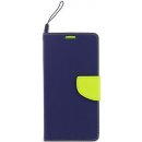 Pouzdro Fancy Diary Book Huawei P8/P9 Lite 2017 Navy/Lime