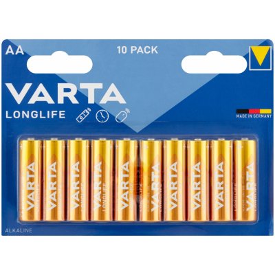 Varta Longlife AA 10ks 4106101461 – Zboží Živě