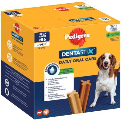 Pedigree Dentastix každodenní péče o zuby Multipack Medium 168 ks pro středně velké psy 10 25 kg – Zbozi.Blesk.cz