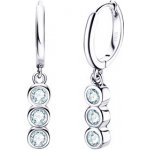 Nubis stříbrné visací náušnice s moissanity MN134 – Zbozi.Blesk.cz