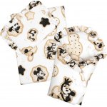 Baby Nellys Sada pro panenku 3D - zavinovačka peřinka a polštářek Myška retro – Hledejceny.cz