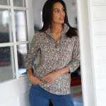 Blancheporte Tričko se stojáčkem na zip khaki – Zbozi.Blesk.cz