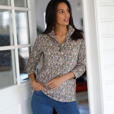 Blancheporte Tričko se stojáčkem na zip khaki – Zbozi.Blesk.cz