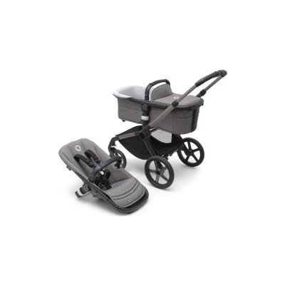 Bugaboo Fox 5 základní set Graphite/Grey Melange pěnová kola 2023 – Zboží Mobilmania