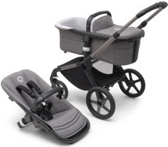 Bugaboo Fox 5 základní set Graphite/Grey Melange pěnová kola 2023