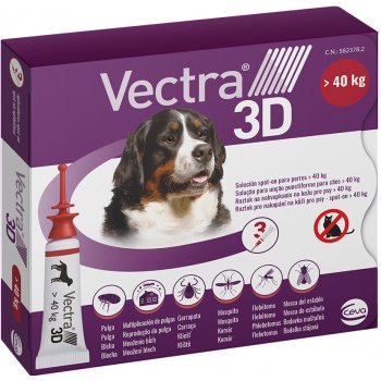 Vectra 3D Spot-On XL pro psy nad 40 kg 3 x 8 ml