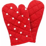 ARÔME HOME Kuchyňská chňapka Červená s bílými puntíky 18 x 32 cm – Zbozi.Blesk.cz