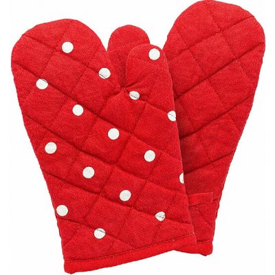 ARÔME HOME Kuchyňská chňapka Červená s bílými puntíky 18 x 32 cm – Zbozi.Blesk.cz