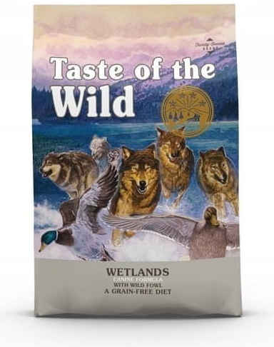 Taste of the Wild Wetlands bezlepkové s kachním krůtím a křepelčím masem 5,6 kg