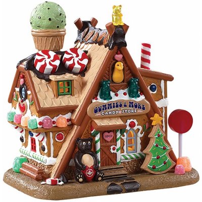 Lemax Vánoční dekorace Gummies & More Candy Store 18,9 x 13,3 x 19,2 cm – Hledejceny.cz