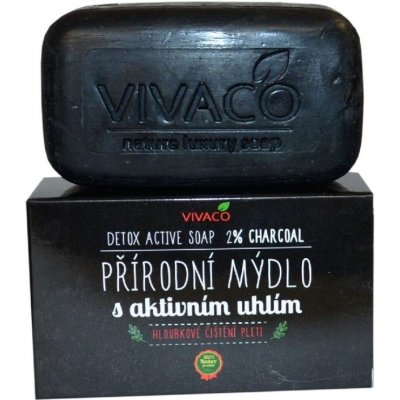 Vivaco přírodní mýdlo s aktivním uhlím 100 g – Zboží Mobilmania