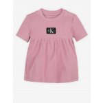 Šaty dětské Calvin Klein Jeans Růžová Dívčí – Zboží Mobilmania