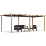Garden Point terasová pergola 3x6 m Barbados woodlike-antracitová – Zboží Mobilmania