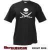Pánské Tričko Teknoshop Pirate tekno tričko s potiskem pánské černé