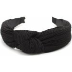 Černá látková čelenka s uzlem – Zboží Dáma Černá látková čelenka s uzlem – Zboží Dáma