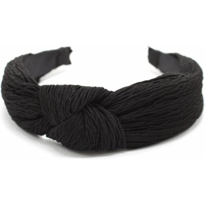 Černá látková čelenka s uzlem – Zboží Dáma Černá látková čelenka s uzlem – Zboží Dáma