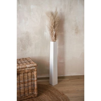 Elegantní váza OBELISK, sklolaminát, výška 80 cm, bílá – Hledejceny.cz