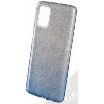 Pouzdro 1Mcz Shining Duo TPU třpytivý Samsung Galaxy M51 stříbrná modré – Zboží Mobilmania