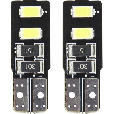 CANBUS LED žárovky 4SMD 5730 T10 W5W Bílá AMIO-01630 – Hledejceny.cz