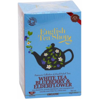 English Tea Shop Bílý čaj borůvka a bezový květ 20 x 2 g