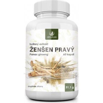 Allnature ženšen pravý 60 kapslí – Hledejceny.cz