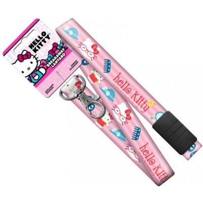 Šňůrka na krk Popruh Hello Kitty růžový – Zboží Dáma