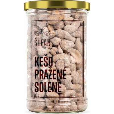 Šufan Kešu Pražené Solené ve skle 500 g – Zboží Dáma