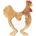 Dřevěná velikonoční dekorace Slepice 17*15*2 cm – Hledejceny.cz