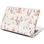 Sablio Samolepka na notebook Zajíček indián - 38x26 cm – Zboží Živě
