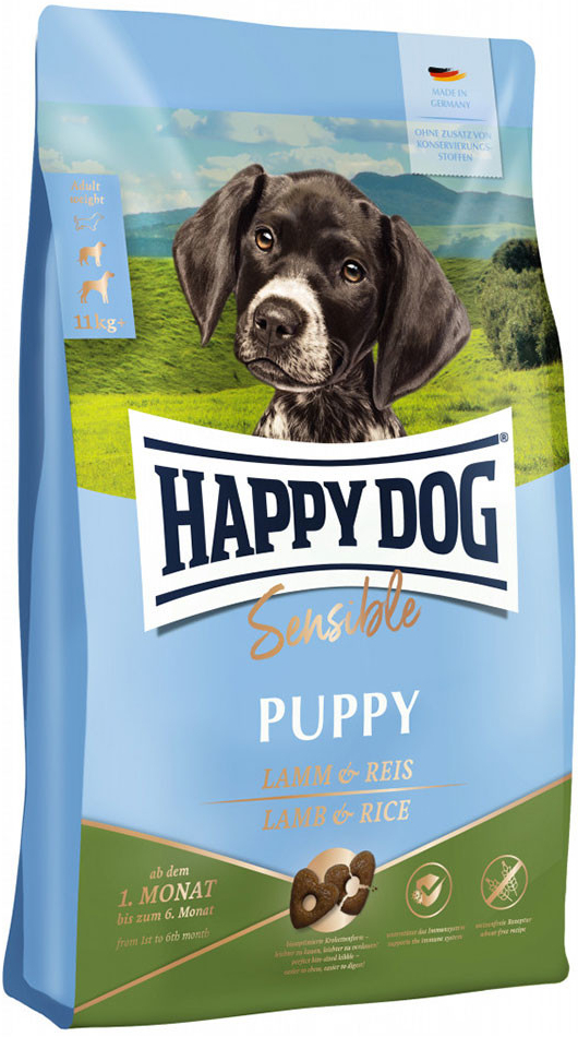 Happy Dog Supreme Sensible Puppy s jehněčím masem a rýží 10 kg