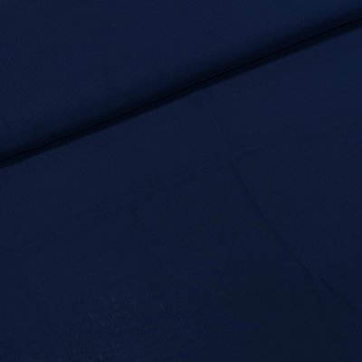 Šatovka polyesterová / šifon UNI 1040/13, jednobarevná tmavě modrý, š.150cm (látka v metráži) – Zboží Mobilmania