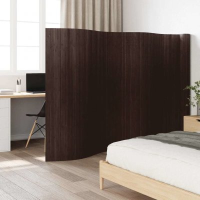 vidaXL Paraván 165 x 800 cm bambus 377016 tmavě hnědá – Zboží Dáma