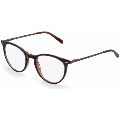 Fielmann BC 002 FLEX CL Dámy-Brýle včetně čoček Celoobrubové Panto Acetát-rámy šedá hnědá – Sleviste.cz