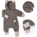 ESITO Rostoucí zimní kombinéza Teddy fleece double Brown hnědá – Zboží Dáma