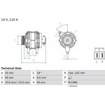 Alternátor BOSCH 0 986 048 301 – Hledejceny.cz