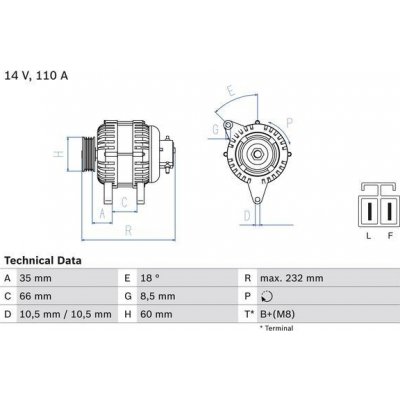 Alternátor BOSCH 0 986 048 301 – Hledejceny.cz