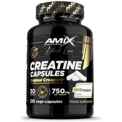 Amix Black Line Creatine Creapure Capsules 120 kapslí – Zboží Dáma