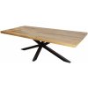 Jídelní stůl Noble Home Přírodní dřevěný jídelní stůl Galaxie 200 cm