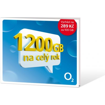 O2 Roční datové připojení 1,2TB SMALLGO.0DZ1T69 – Zboží Živě