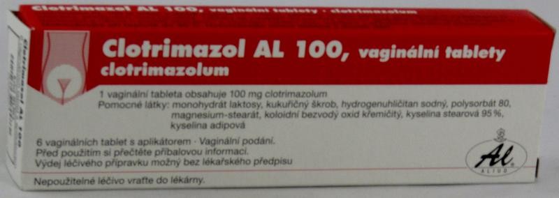 Clotrimazol AL 100 vag.tbl. 6 x 100 mg+apl od 76 Kč - Heureka.cz