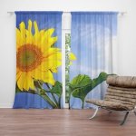 Sablio Závěs Slunečnice 2: 2ks 140x250cm – Hledejceny.cz