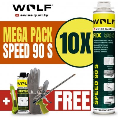 WOLF swiss quality FIX SPEED 90S pistolové 750 ml 10 ks – Zboží Mobilmania