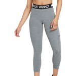 Nike Pro 365 Tight Crop W smoke grey/htr/black/black – Zboží Mobilmania