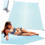 KIK Pikniková/plážová deka modrá XXL 200x200cm – Zboží Dáma