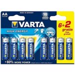 VARTA HighEnergy AA 2900 mAh 8ks 04906 121428 – Zbozi.Blesk.cz