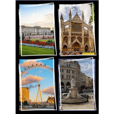 Fotokniha online. Skvělá akce na fotoknihu A4 na výšku a desky modré - moderní černý motiv – Zboží Živě