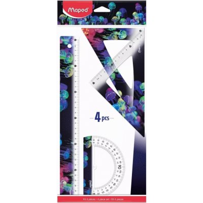 MAPED Sada ohebných pravítek Classic Deepsea Paradise 4ks 160860 – Zboží Živě